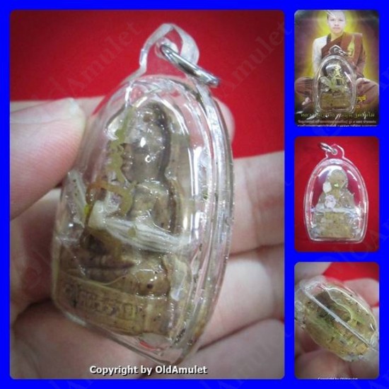 THAI AMULET KUBA THEPMUNI GUMANTHONG SUPER RICH IN HOILY OIL B.E.2553