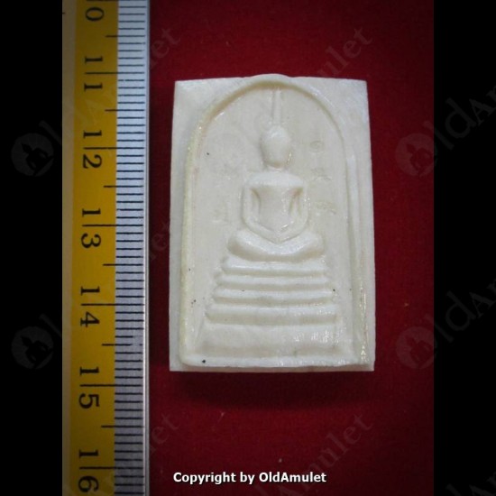 THAI AMULET KUBA THEPMUNI SOMDEJ ELEPHENT BONE WHITE HANDICARFT B.E.2553