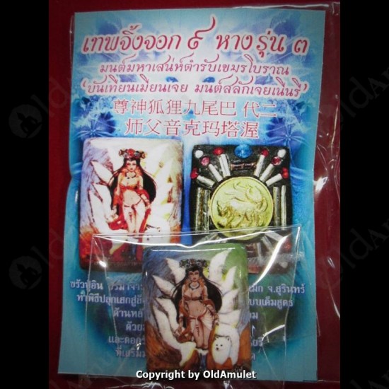 THAI AMULET 9TAILS FOX +MULTI TAKUD LOVE ATTRACTION SMALL LP INN 2556