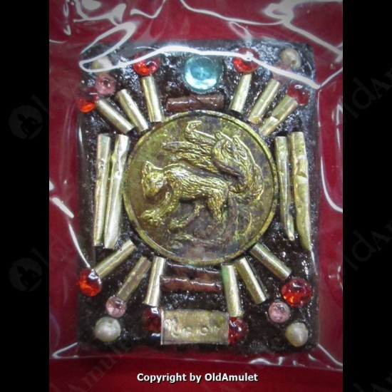 Thai Amulet locket Photo 9Tail Fox 16Takud Love power LARGE Lp Inn BE.2556