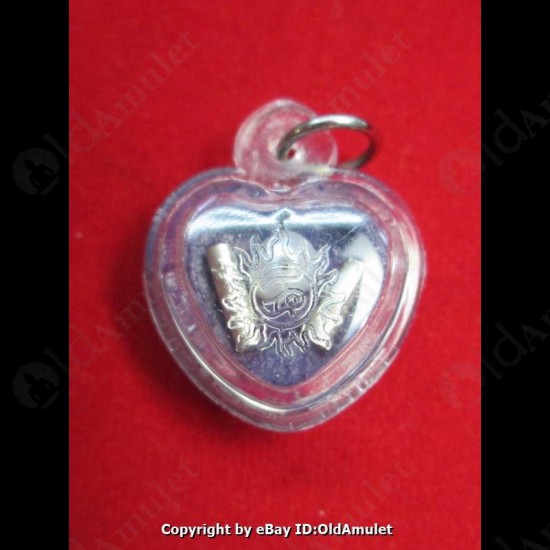 THAI AMULET HAU JAI MINI HEART LOVE ATTRACTION VILOET WAXY AJAN O 2556