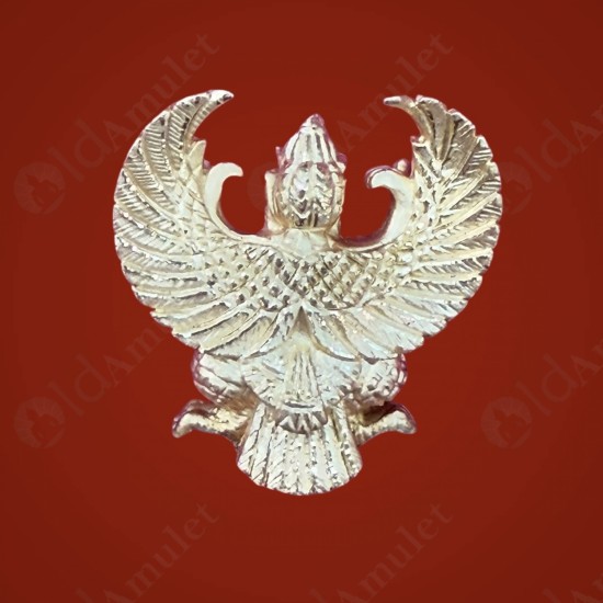 Garuda Lp Key BE.2556 Krutha King Of Bird GOLD PLATED Color Large Thai Amulet
