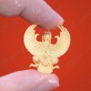 Garuda Lp Key BE.2556 Krutha King Of Bird GOLD PLATED Color Large Thai Amulet