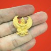 Garuda Lp Key BE.2556 Krutha King Of Bird GOLD PLATED Color Large Thai Amulet