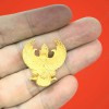 Garuda Lp Key BE.2556 Krutha King Of Bird GOLD PLATED Color Large Thai Amulet