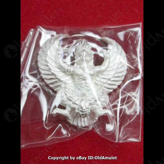 THAI AMULET GARUDA KRUT KING OF BIRD SILVER COLOR PLATED BIG LP KEY 2556