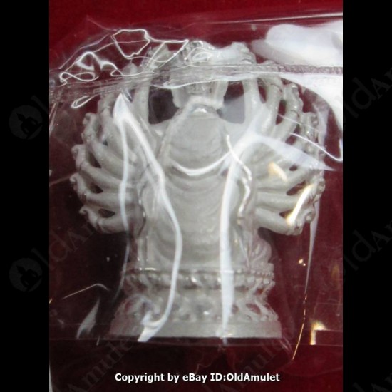 THAI AMULET GUAN YIN GOD OF LOVE 1000HAND SILVER COLOR LP KEY 2556