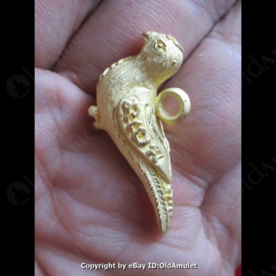 THAI AMULET SALIKA CHARM BIRD PANDENT LOVE ATTRACTION GOLD LP KEY 2556