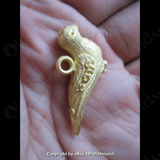 THAI AMULET SALIKA CHARM BIRD PANDENT LOVE ATTRACTION GOLD LP KEY 2556