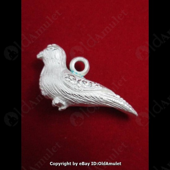 THAI AMULET SALIKA CHARM BIRD PANDENT LOVE ATTRACTION SILVER LP KEY 2556