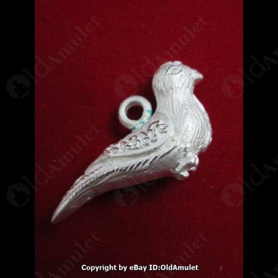 THAI AMULET SALIKA CHARM BIRD PANDENT LOVE ATTRACTION SILVER LP KEY 2556