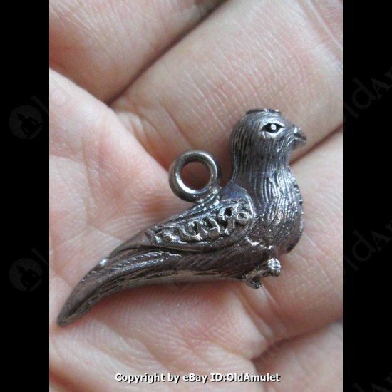 THAI AMULET SALIKA CHARM BIRD PANDENT LOVE ATTRACTION BLACK LP KEY 2556