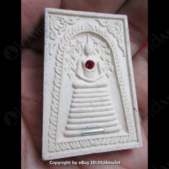 THAI AMULET SOMDEJ LONG STAGE WHITE POWDER WEALTHY RICH LP KEY 2556