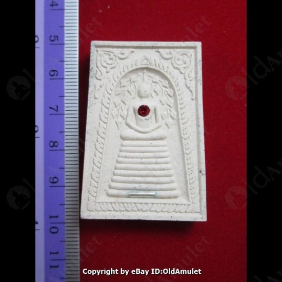 THAI AMULET SOMDEJ LONG STAGE WHITE POWDER WEALTHY RICH LP KEY 2556