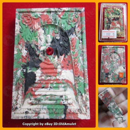 THAI AMULET SOMDEJ LONG STAGE MULTI COLOR MIX WEALTHY RICH LP KEY 2556