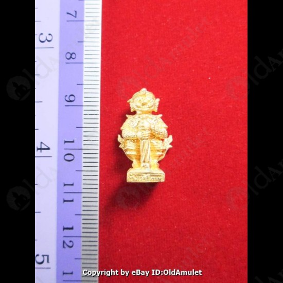 THAI AMULET WEJSUWAN GIANT EVIL EYE LIFE PROTECTION GOLD LP KEY 2556