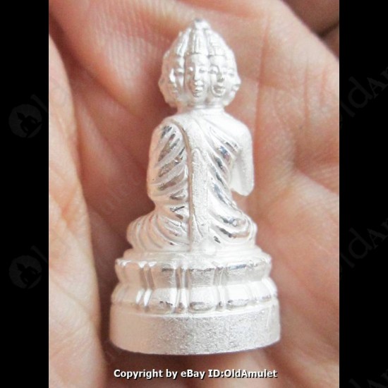 Thai Amulet Nawakote 9face Rich Man Wealthy Silver Color Large Lp Key 2556