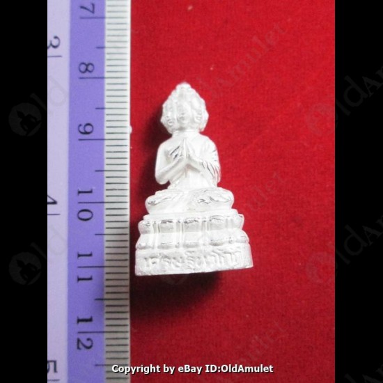 Thai Amulet Nawakote 9face Rich Man Wealthy Silver Color Large Lp Key 2556