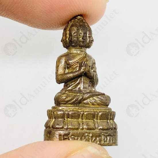 Thai Amulet Nawakote 9face Rich Man Wealthy Bronze Color Large Lp Key 2556