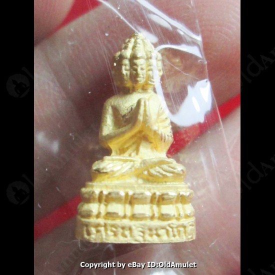 Thai Amulet Nawakote 9face Rich Man Wealthy Gold Color sz-Small Lp Key 2556