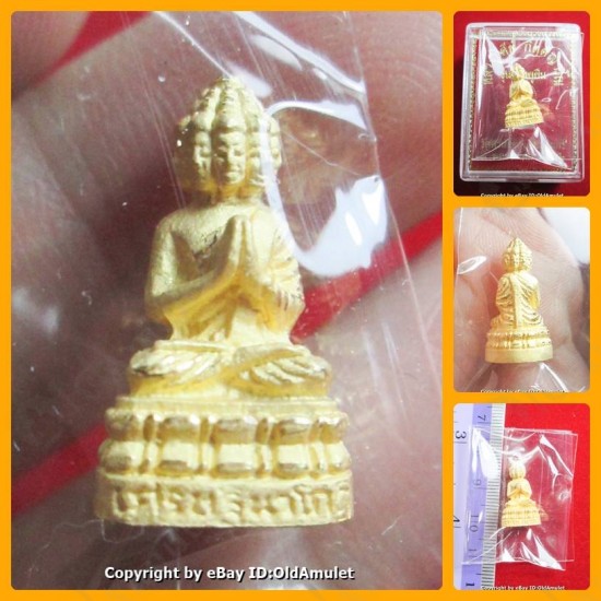 Thai Amulet Nawakote 9face Rich Man Wealthy Gold Color sz-Small Lp Key 2556