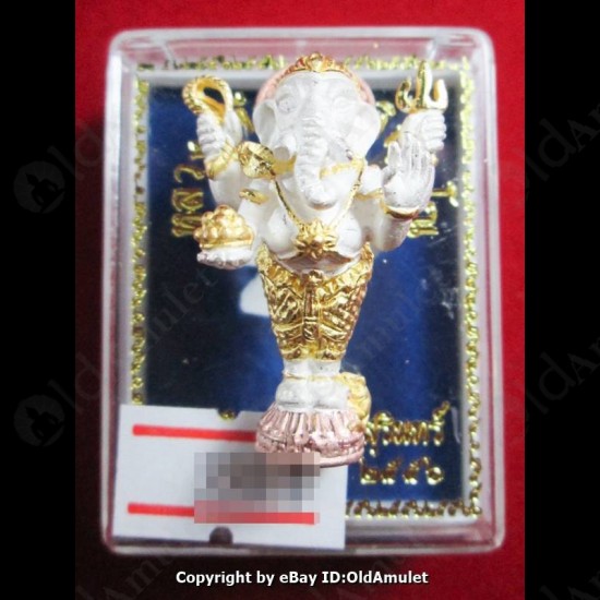 Thai Amulet Standing Ganesha Good Life Success 3 Color Large Lp Key BE.2556