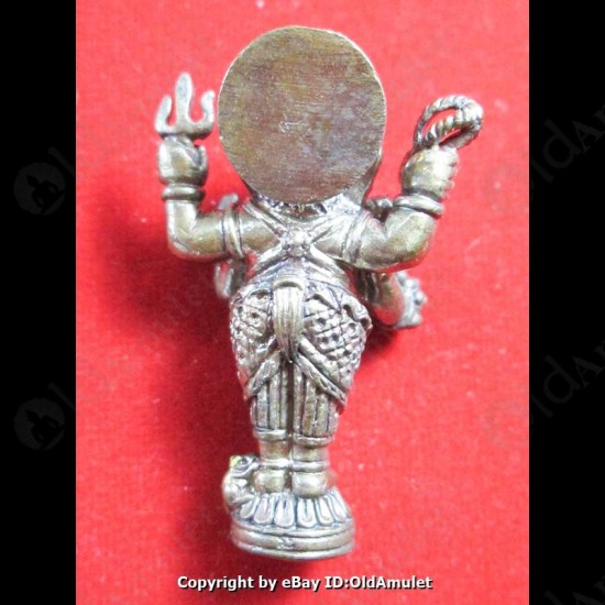 Thai Amulet Standing Ganesha Good Life Success Bronze Large Lp Key BE.2556