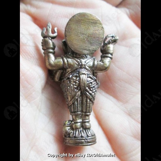 Thai Amulet Standing Ganesha Good Life Success Bronze Large Lp Key BE.2556