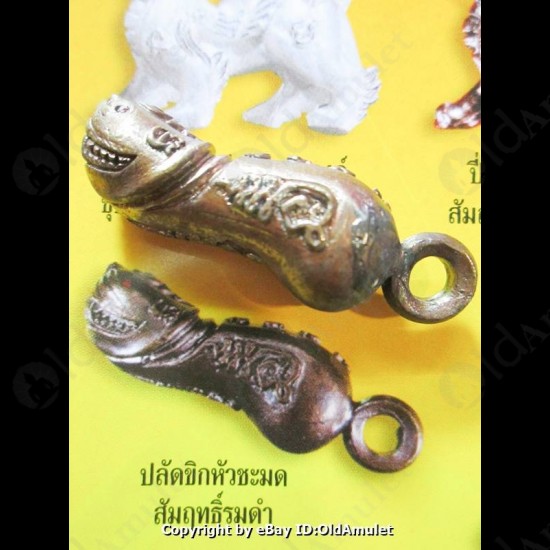 THAI AMULET PALDKIK TAKUD SMILE LUCKY WEALTHY RICH PANDENT LP KEY 2556