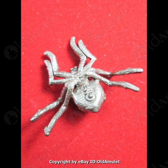 THAI AMULET HOLY RICH SPIDER WEALTHY BRONZE COLOR BIG LP KEY 2556