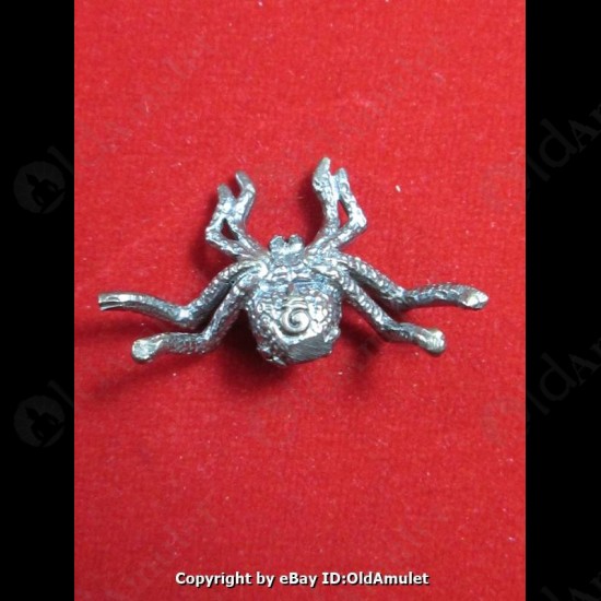 THAI AMULET HOLY RICH SPIDER WEALTHY BRONZE COLOR SMALL LP KEY 2556