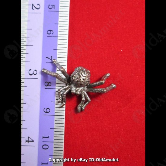 THAI AMULET HOLY RICH SPIDER WEALTHY BRONZE COLOR SMALL LP KEY 2556