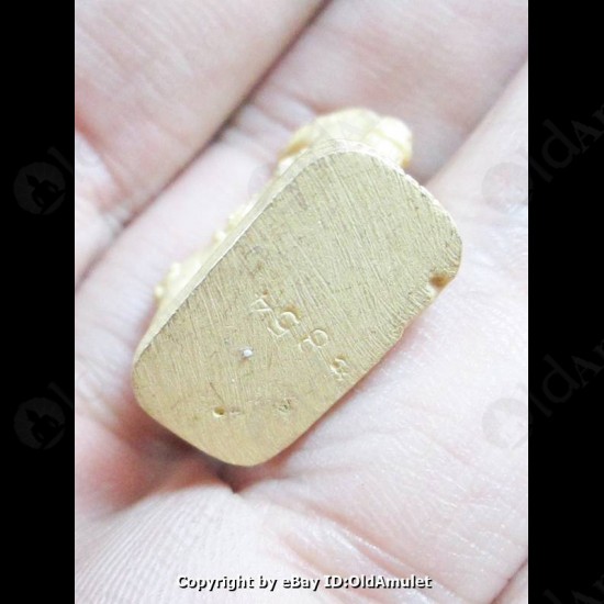 Thai Amulet Goat Holy Life Protection Pandent Gold Color Lp Key 2556