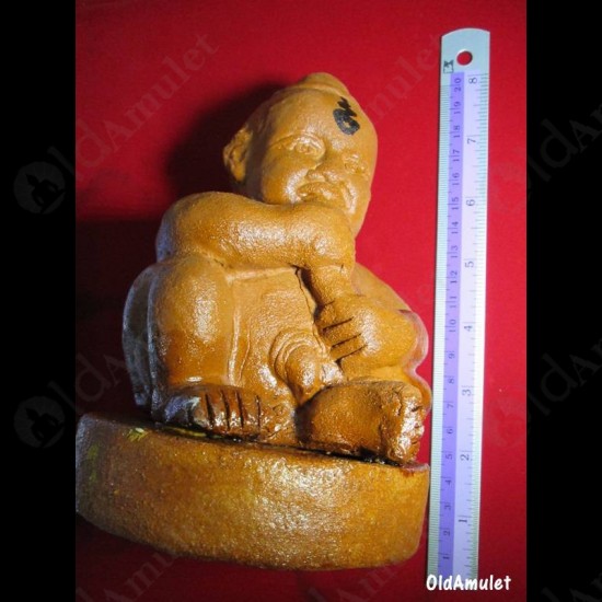 THAI AMULET KMT GUMANTHONG 7GRAVEYARD STATUE 5 INCH BROWN LP GOY B.E.2557