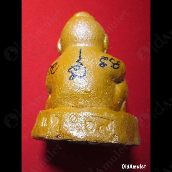 THAI AMULET KMT GUMANTHONG 7GRAVEYARD STATUE 2 INCH BROWN LP GOY B.E.2557