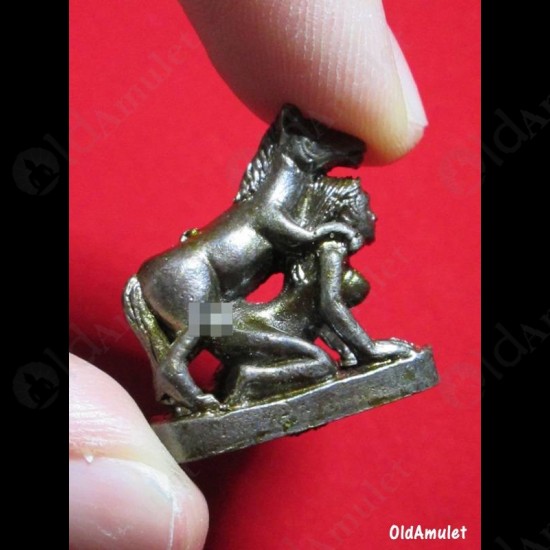 THAI AMULET LADY & HORSE CHARMING LOVE ATTRCTION KRUBA CHAICHAN BE.2557