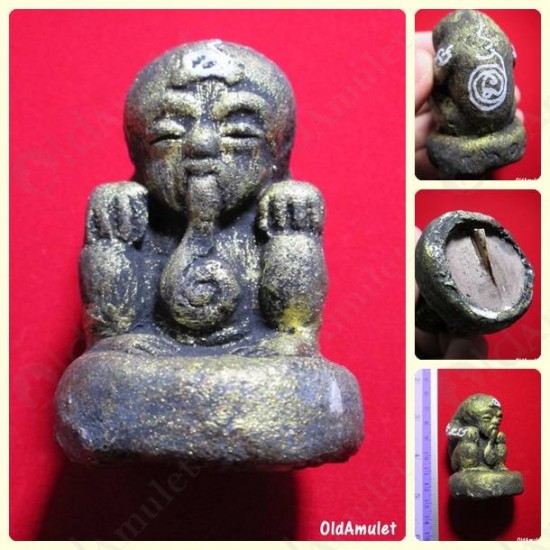 1INCH GUMANTHONG KMT DOOD-ROK STATUE THAI AMULET KRUBA CHAICHANA BE.2557