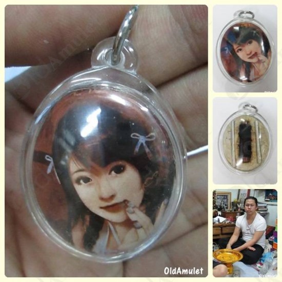 Thai Amulet Love sex attraction Lady photo + Oil yin kurak Aj Perm-plaidum