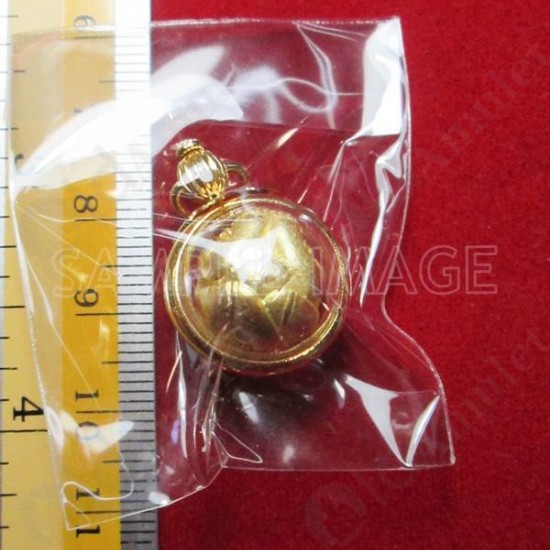 Thai Amulet Holy Ball Closed Eye Wealthy Rich Gold Pandent AJ-Subin BE.2557 Thai Amulet Holy Ball Closed Eye Wealthy Rich Gold Pandent AJ-Subin BE.2557