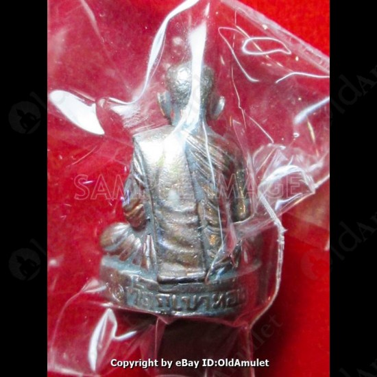 Thai Amulet Lp Kloy Mini Fugure Statue Roob-lor Solid Silver Mixed Be.2557