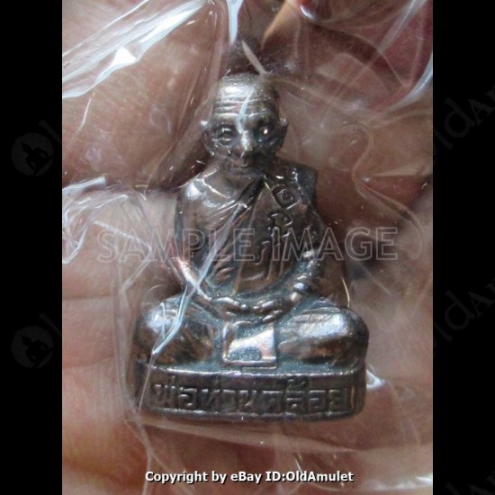 Thai Amulet Lp Kloy Mini Fugure Statue Roob-lor Solid Silver Mixed Be.2557