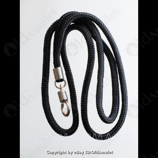 1 Hook Black Nylon Necklace Lightweight For Thai Amulet Pendant 30cm Long