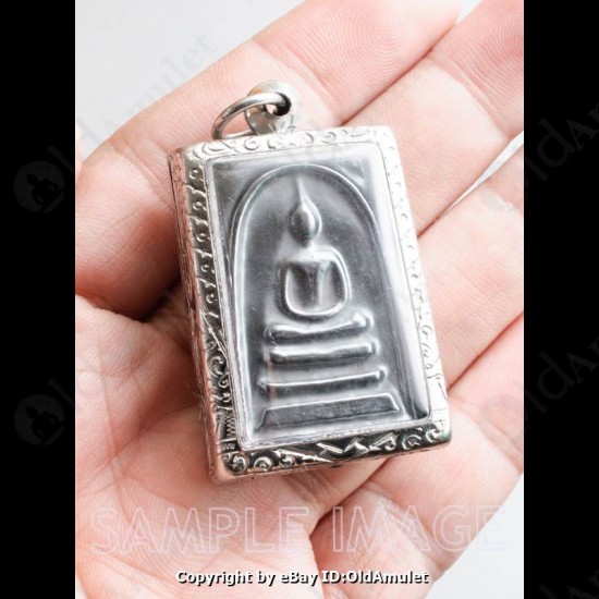 Thai Amulet Somdej Pure Lek Lai Natural Stone Wealthy Money Rich Lp Huan