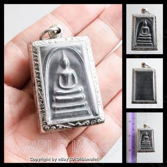 Thai Amulet Somdej Pure Lek Lai Natural Stone Wealthy Money Rich Lp Huan