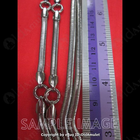 5 Hook Stainlece Necklace For Thai Amulet Pendants Long-30cm #1032