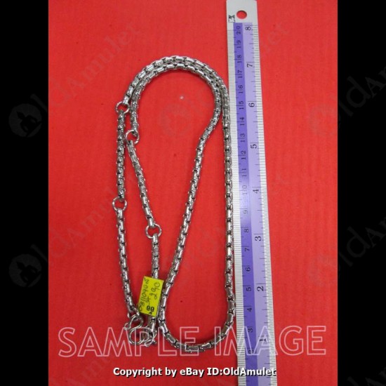 5 Hook Stainlece Necklace For Thai Amulet Pendants Long-30cm #1033