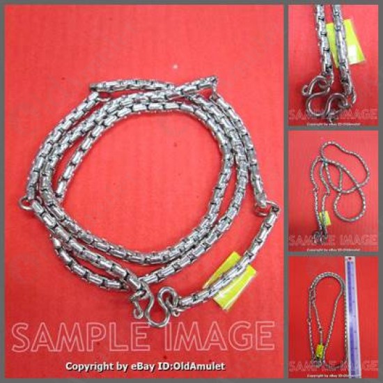 5 Hook Stainlece Necklace For Thai Amulet Pendants Long-30cm #1033