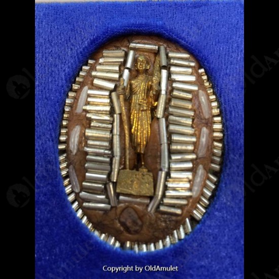 THAI AMULET SIWALEE LP JEED PHOTO LOCKET MULTI 108 TAKRUT WEALTHY B.E.2555