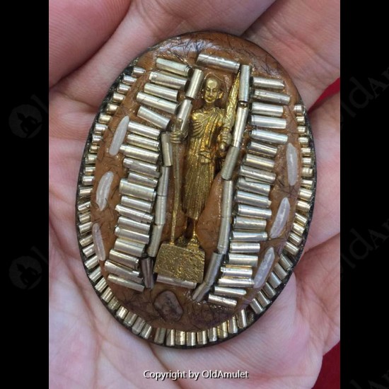 THAI AMULET SIWALEE LP JEED PHOTO LOCKET MULTI 108 TAKRUT WEALTHY B.E.2555