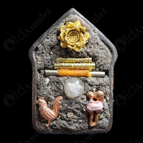 THAI AMULET KHUNPAEN CHARMMING ATTRACTION LARGE SIZE BLACK KB NA B.E.2559